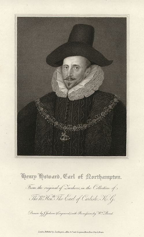 Henry Howard, 1st Earl of Northampton (1540-1614), 1833