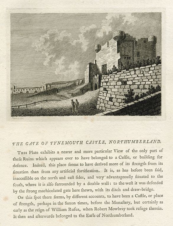 Northumberland, Gate of Tynemouth Castle, 1786