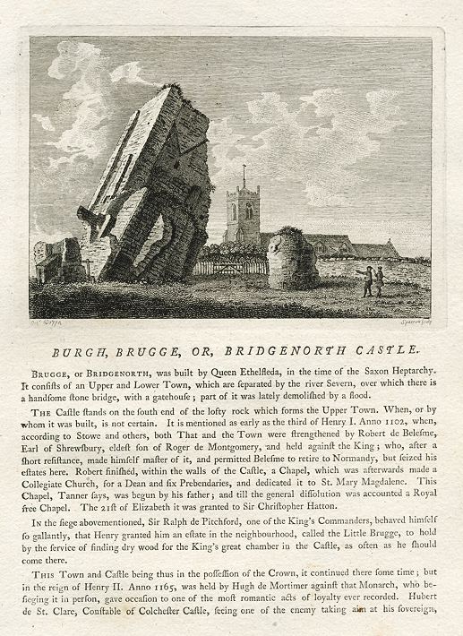 Shropshire, Bridgnorth Castle, 1786