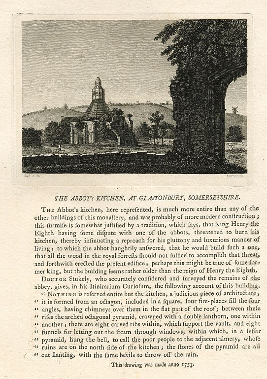 Somerset, Glastonbury, Abbot's Kitchen, 1786