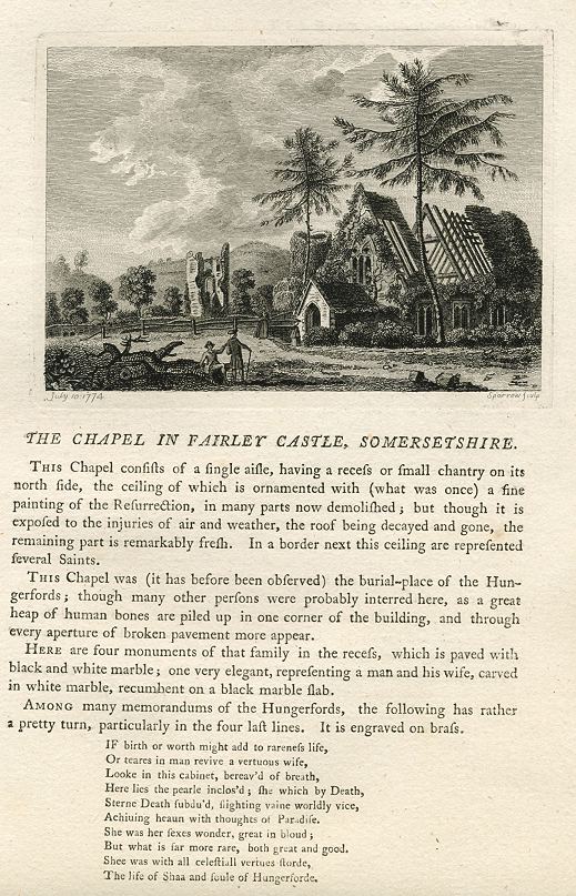 Somerset, Farley Castle Chapel, 1786