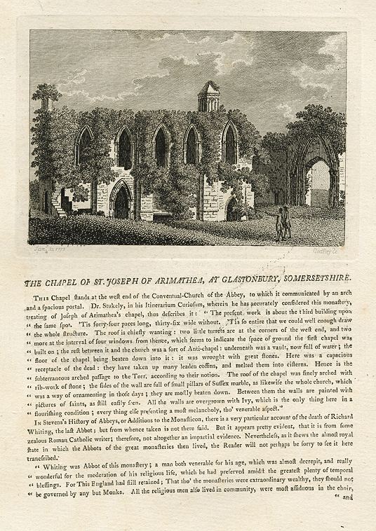 Somerset, Glastonbury, Chapel of Joseph of Arimathea, 1786