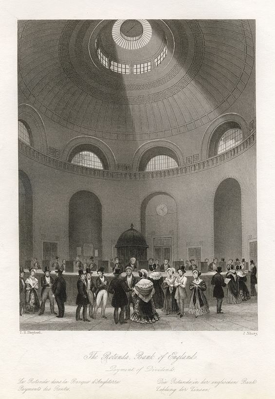 London, Bank of England, the Rotunda, 1841