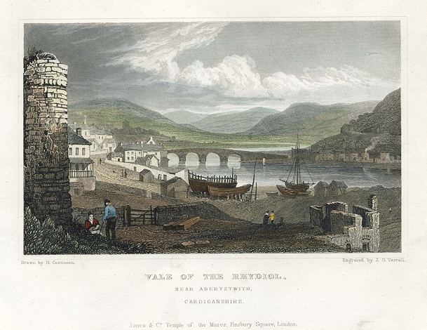 Wales, Aberystwith, view of the Rhydiol, 1830