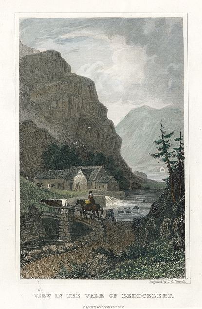 Wales, Vale of Beddgelert, 1830