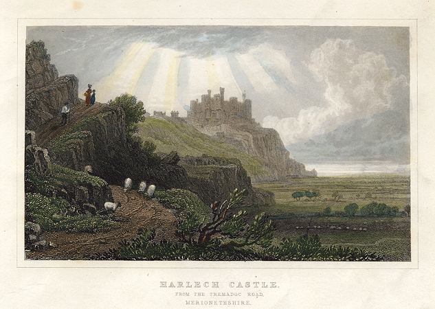 Wales, Harlech Castle, 1830