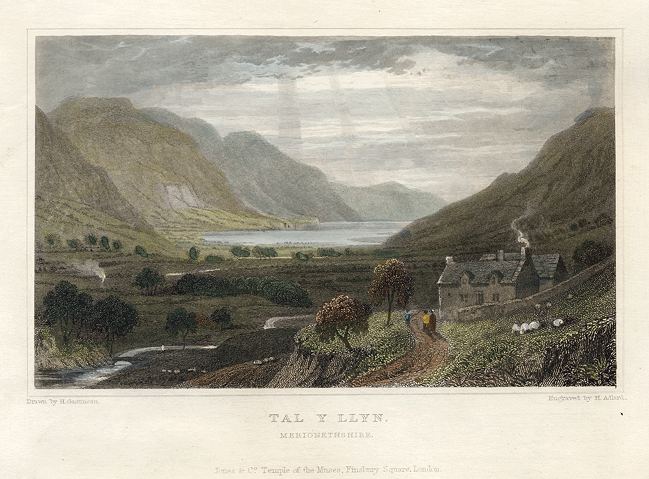 Wales, Tal-Y-Llyn lake, 1830