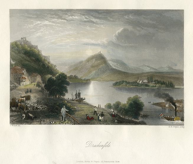 Germany, Drachenfels, 1845