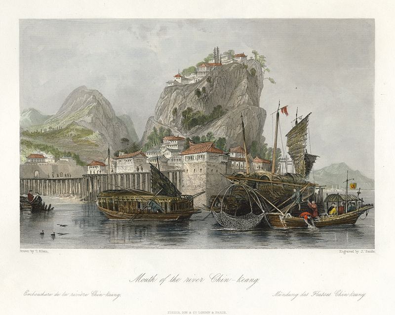 China, Mouth of the River Chin-keang, 1843