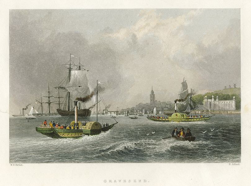 Kent, Gravesend (paddle steamer), 1842