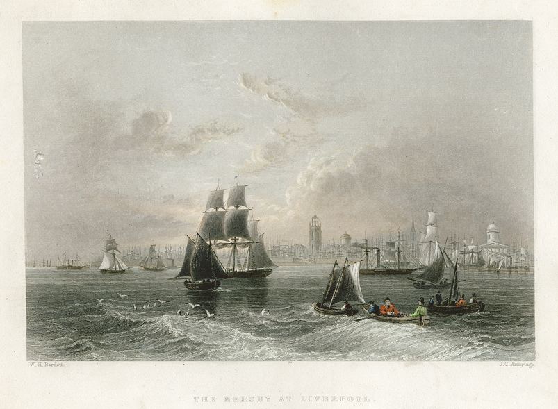 Liverpool and the Mersey, 1842