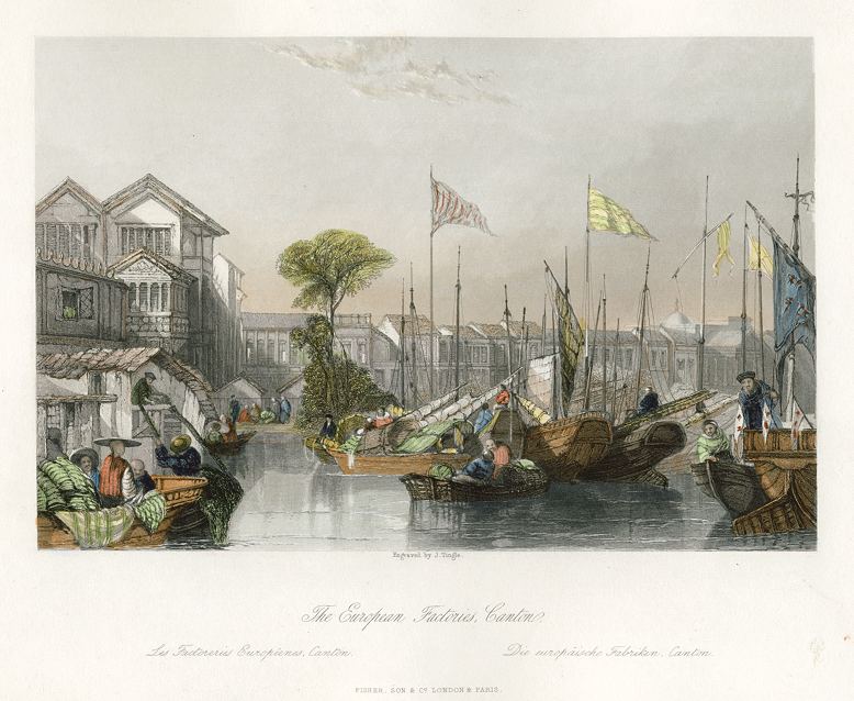 China, European Factories at Canton, 1843