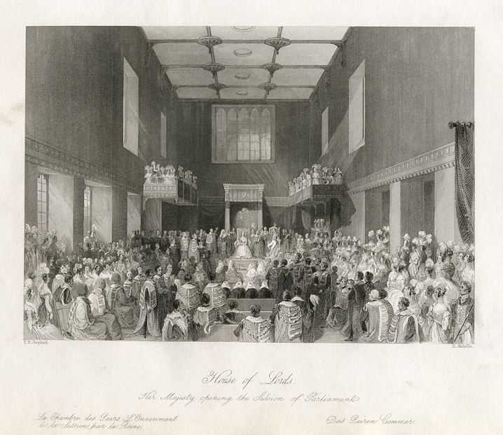 London, House of Lords, 1845