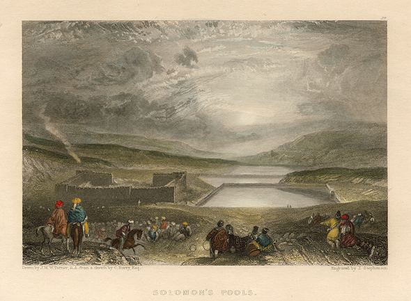 Holy Land, Solomon's Pools, 1836