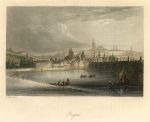 Czech Republic, Prague view, 1845