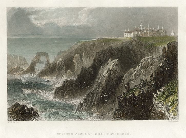 Scotland, Slaines Castle, 1842