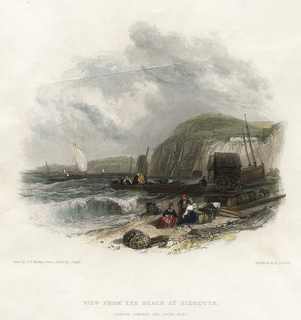 Devon, Beach at Sidmouth, 1842