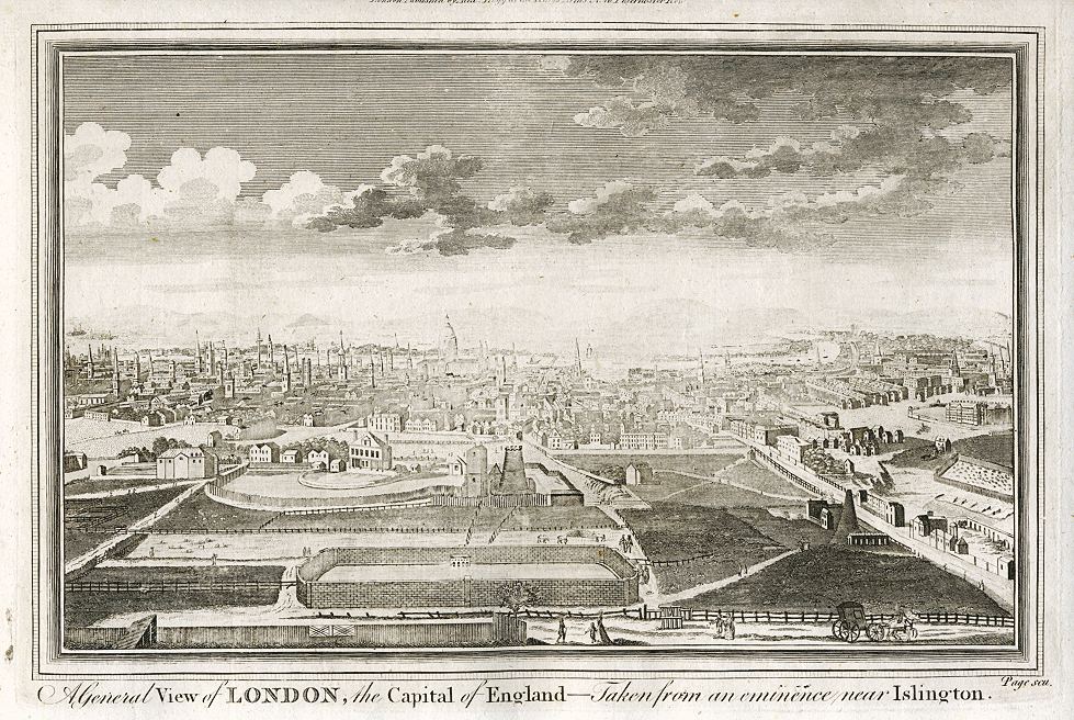 London view, from Islington, 1784