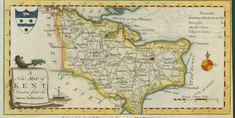 Kent map, 1784