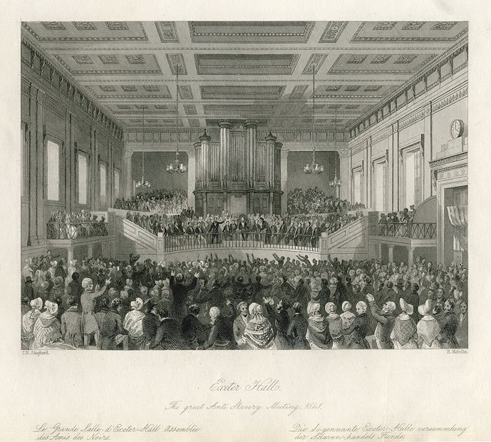 London, Exeter Hall (anti-slavery meeting in 1841), 1842