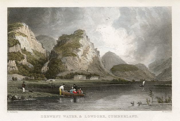 Lake District, Derwentwater & Lodore, 1832