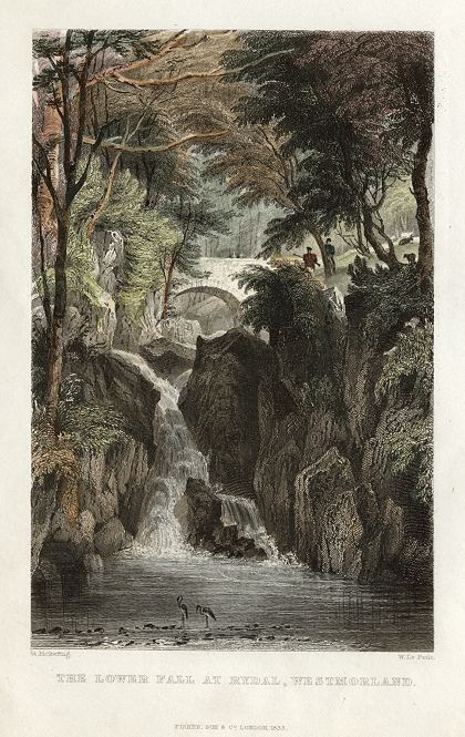 Lake District, Lower Fall at Rydal, 1832