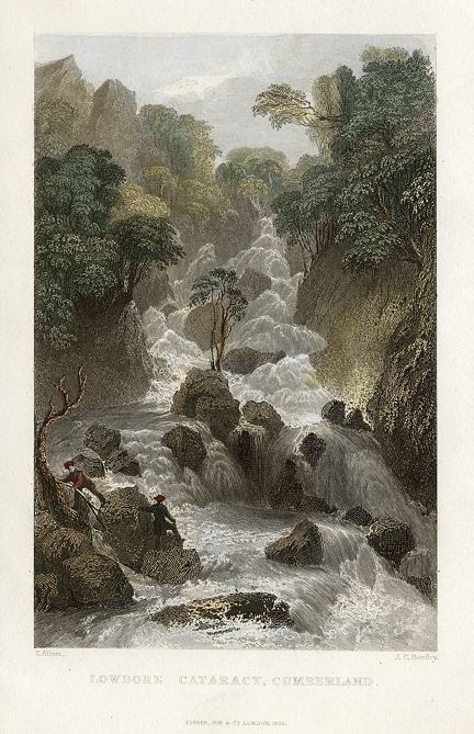 Lake District, Lowdore Cataract, 1832