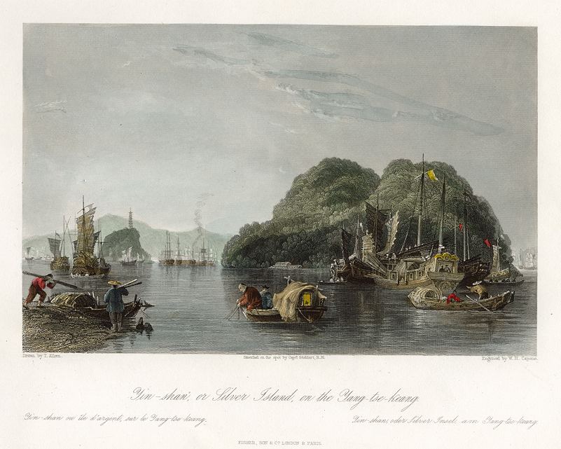 China, Silver Island on the Yang-tse-keang, 1843