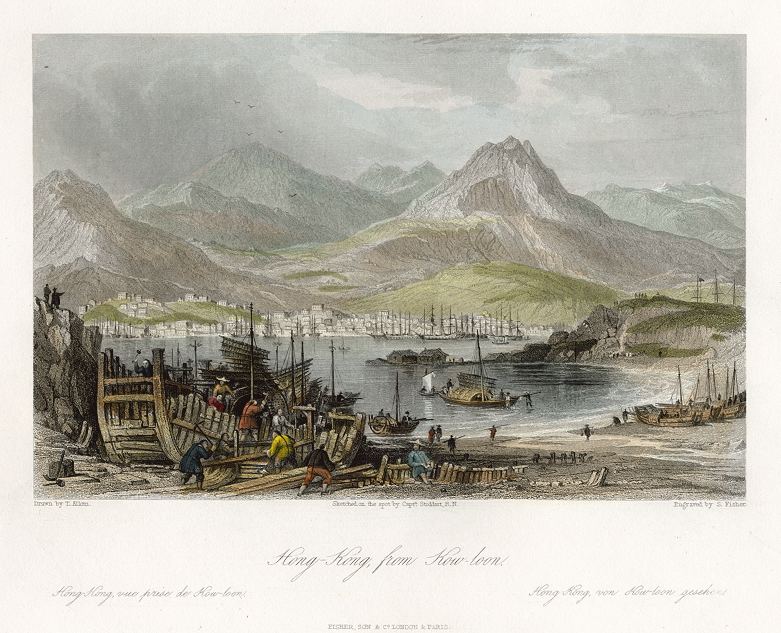 Hong Kong from Kowloon, 1843