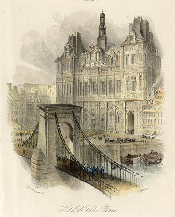 Paris, Hotel de Ville, 1840