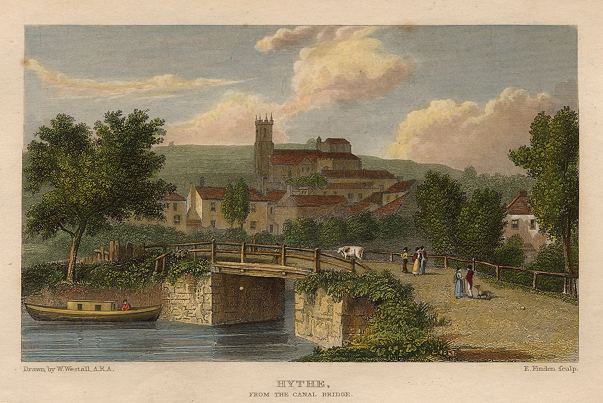 Kent, Hythe from the Canal Bridge, 1832