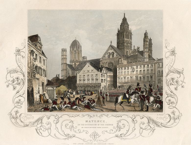 Germany, Mayence Occupied by the French in c1813, published 1855