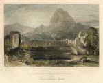 Tunisia, Temple & Fountain at Zagwhan, 1842