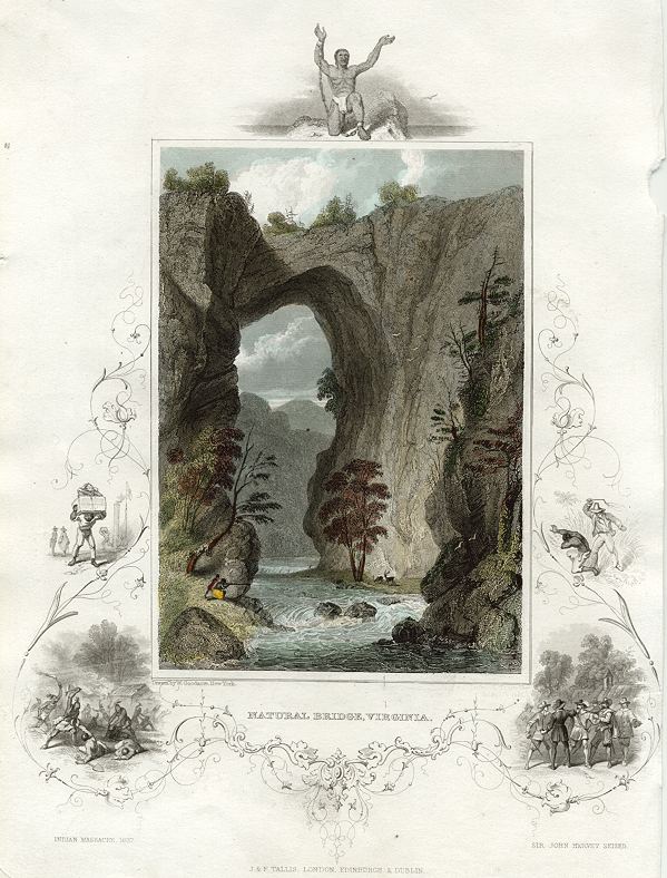 USA, VA, Natural Bridge, 1850