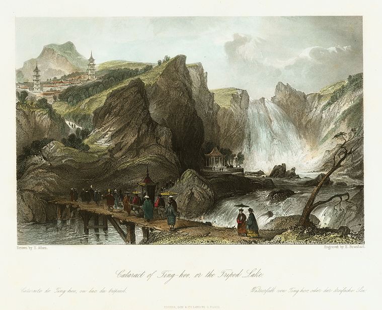 China, Cataract of Ting-hoo, or the Tripod Lake, 1843