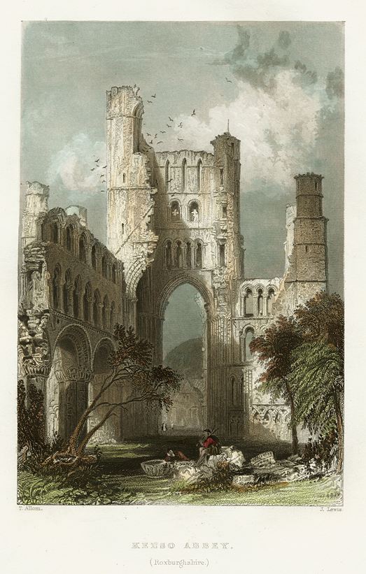 Scotland, Kelso Abbey, 1837