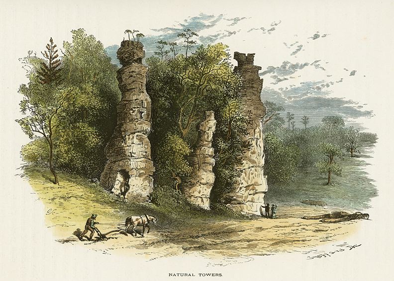 USA, VA, Natural Towers, 1875