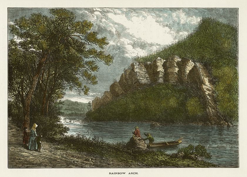 USA, VA, Rainbow Arch, Jackson's River, 1875