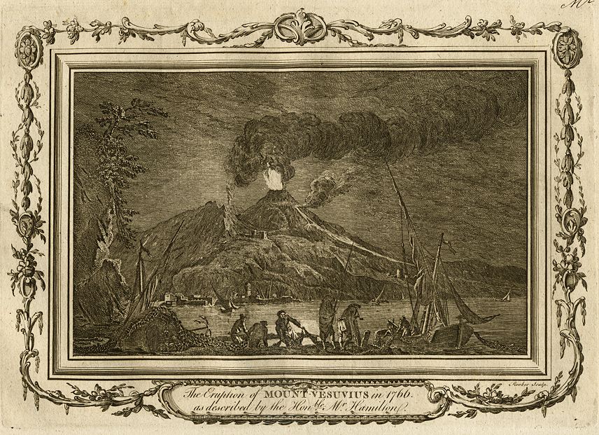 Italy, Mount Vesuvius erupting in 1766, 1771