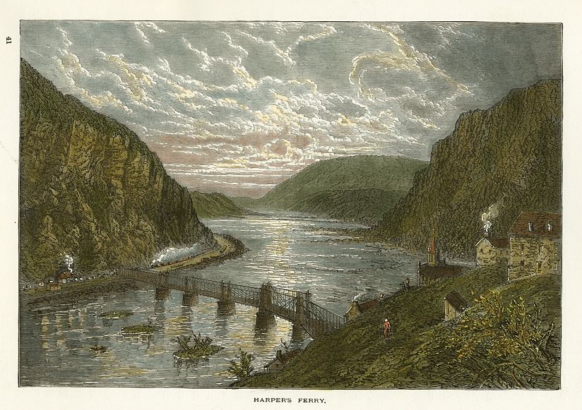 USA, MD, Harper's Ferry, 1875