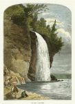 USA, Lake Superior, Silver Cascade, 1875