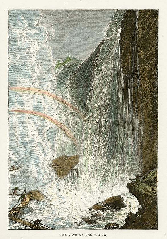 USA, Niagara Falls, Cave of the Winds, 1875