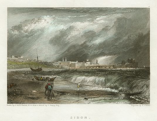 Lebanon, Sidon, 1836