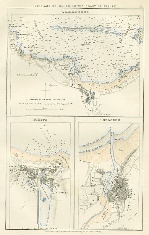 France, Cherbourg, Dieppe & Boulogne, 1865