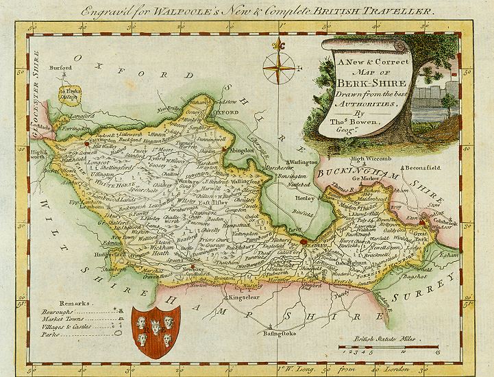 Berkshire map, 1784