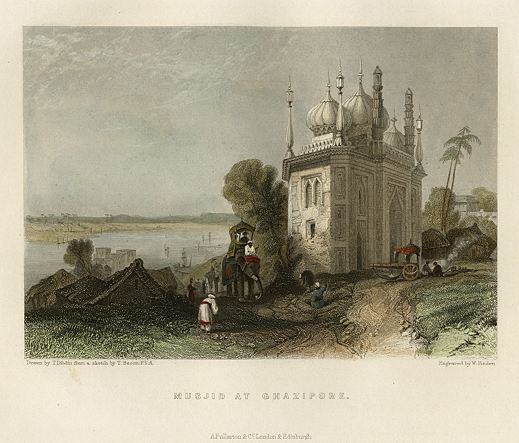 India, Musjid at Ghazipur, 1856