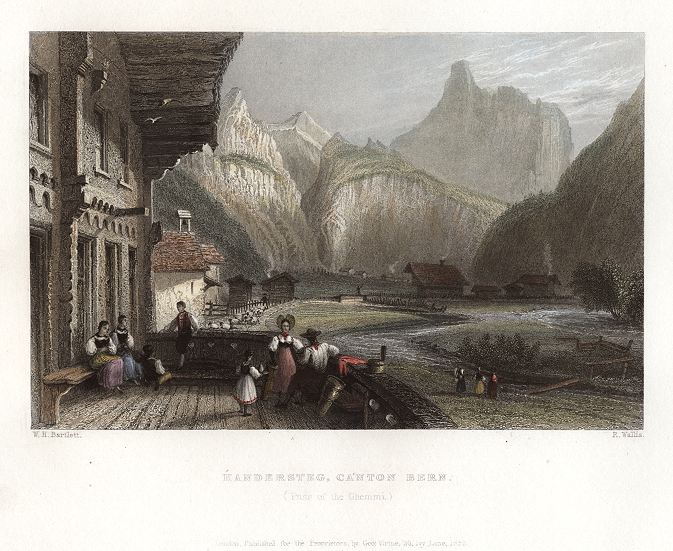 Switzerland, Kandersteg, Canton Bern, 1836