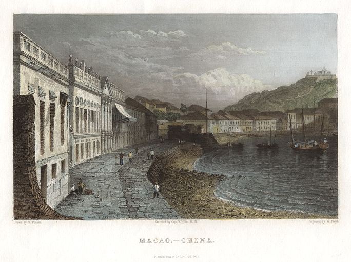 China, Macau view, 1831