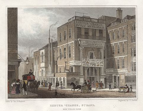 London, Strand, Exeter 'Change, 1831