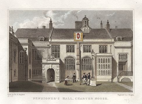 London, Pensioner's Hall, Charter House, 1831